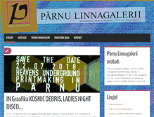 Tablet Screenshot of linnagalerii.parnu.ee